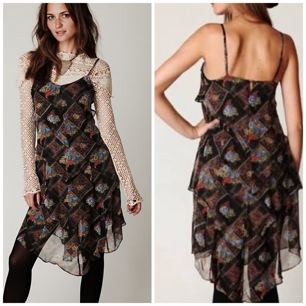 🖤 Free People Daisy Chain Plaid Dress